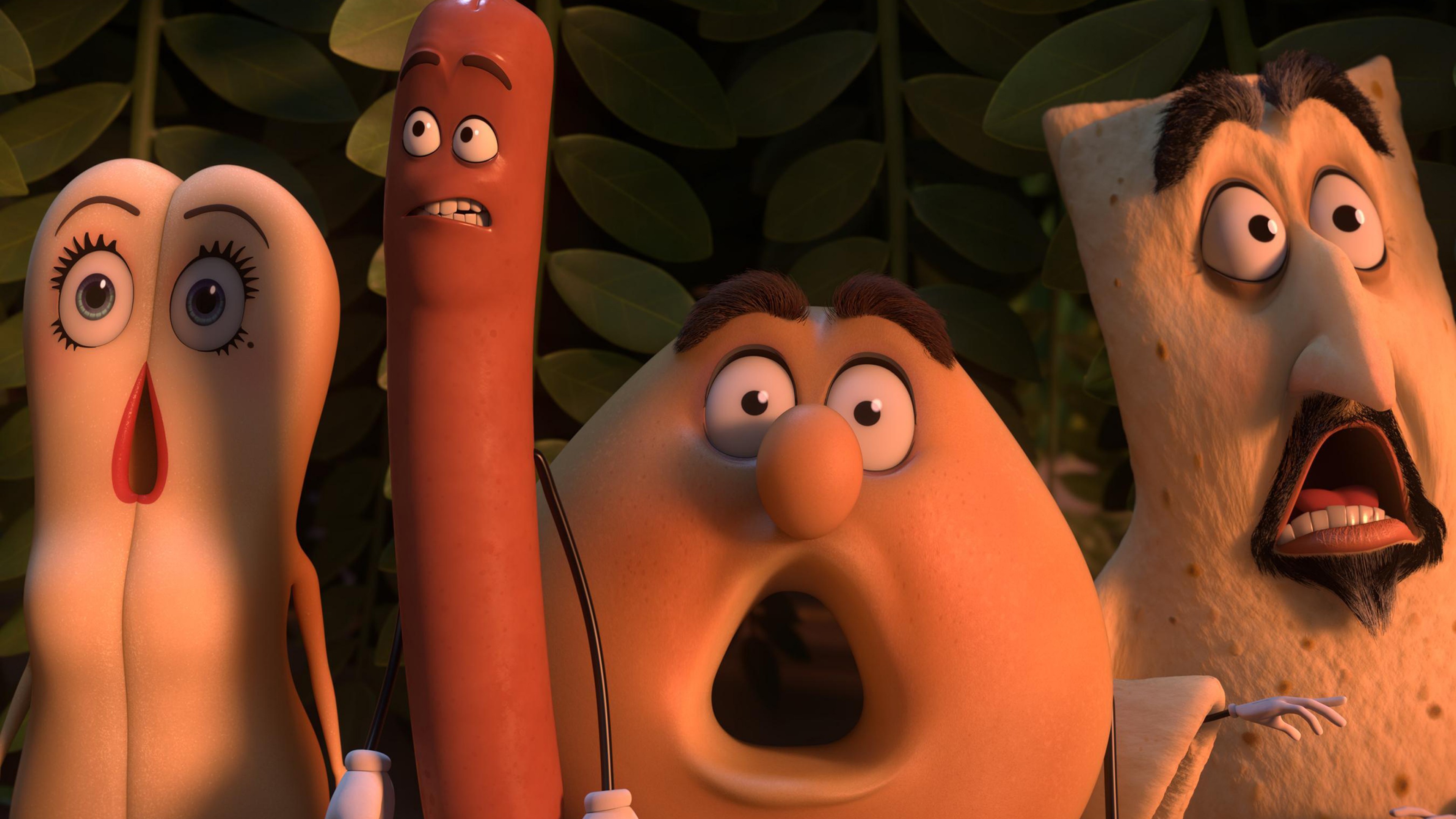 4k Resolution Wallpaper Of A Scene From The Movie Sausage Party
