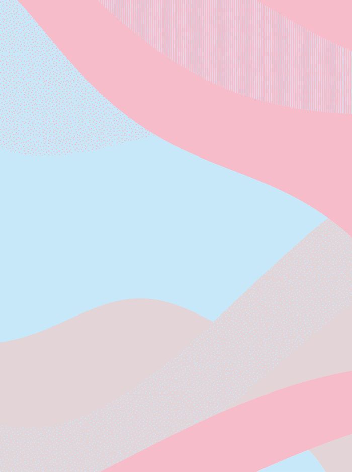 Semiternal soft pink and light blue Art Print by ElisaGabi