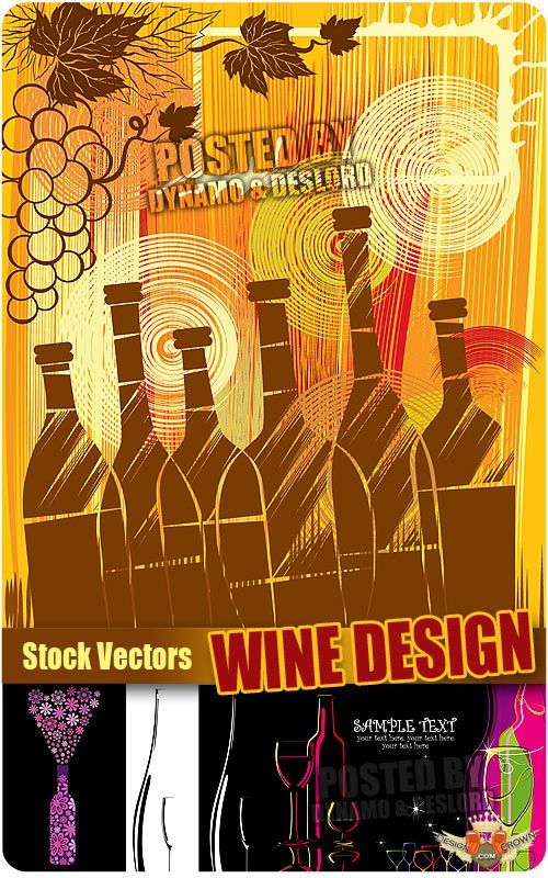 Vintage wine theme vector images and backgrounds   bottles glasses 500x800