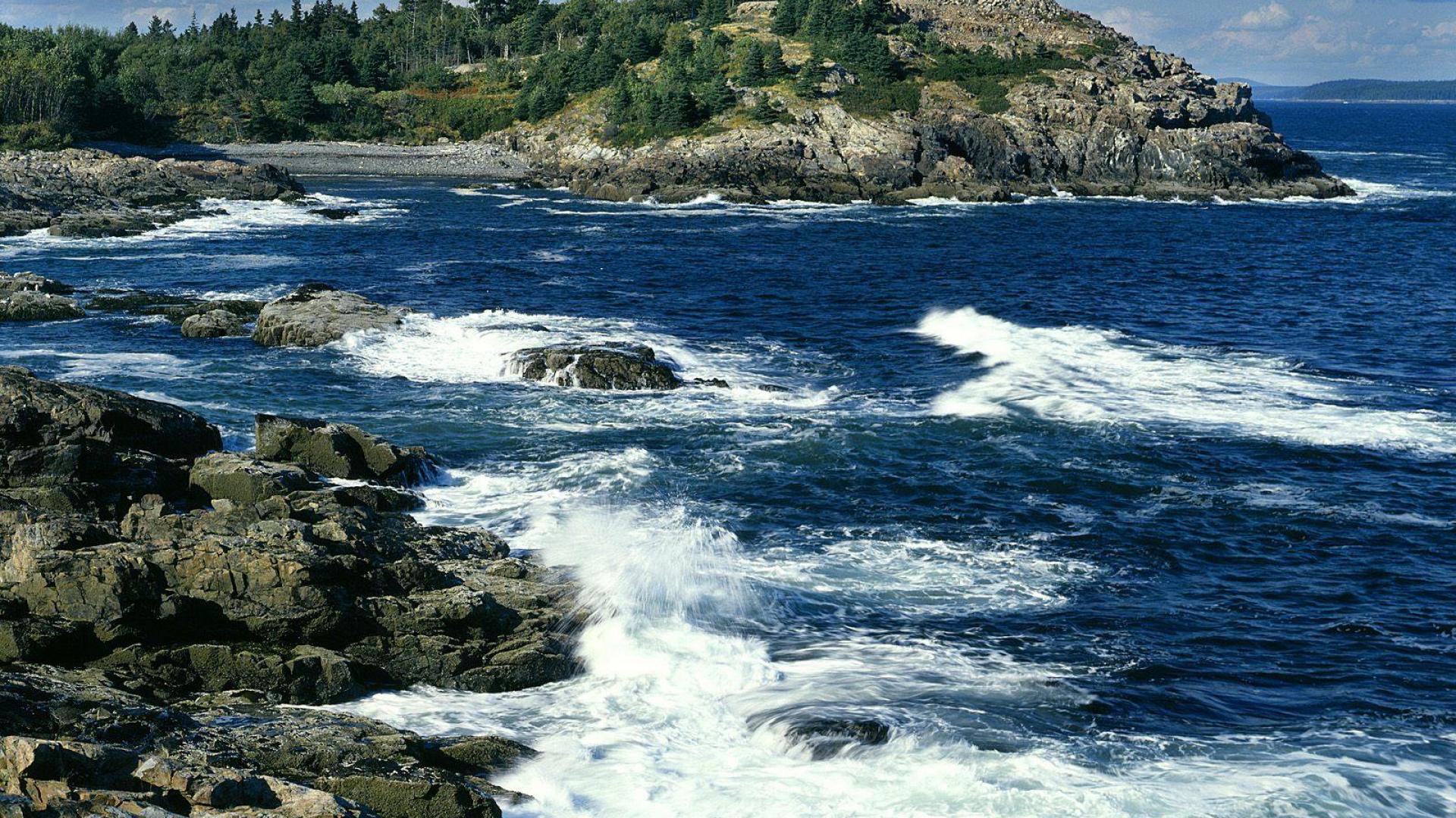 Nature Beaches Maine HD Wallpaper