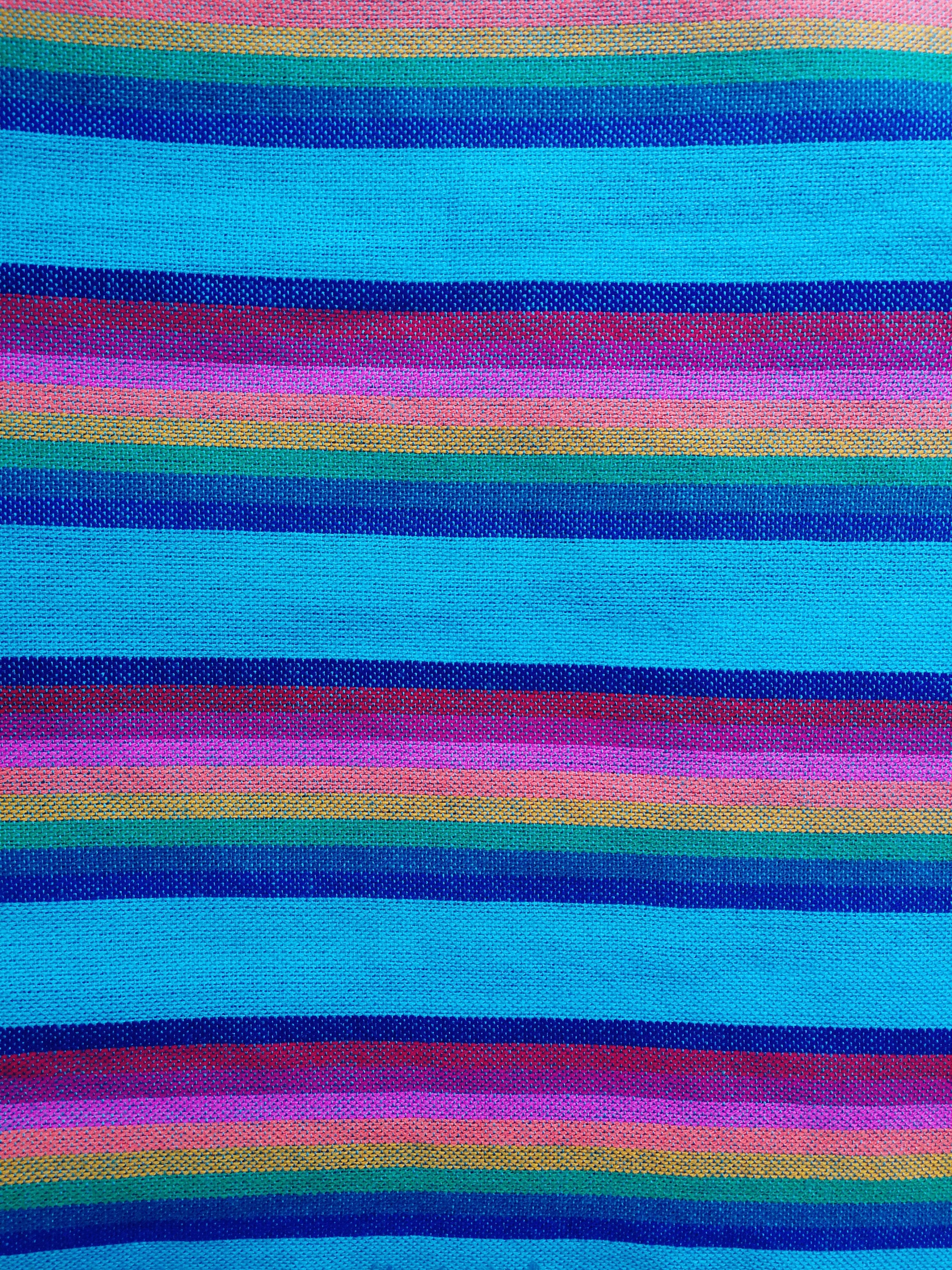 Mexican Blue Rebozo Folk Fabric Supply Table Runner