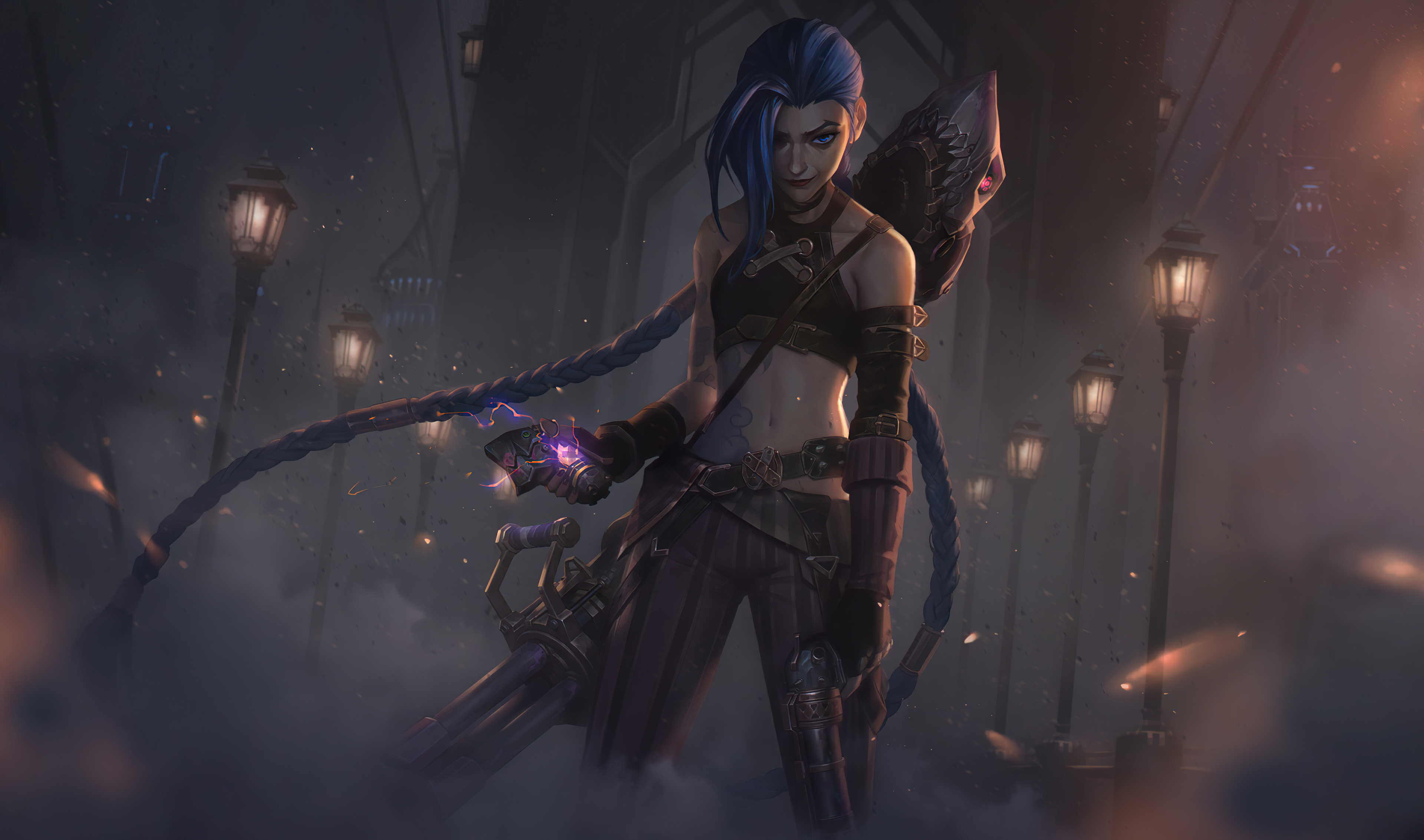 Arcane Jinx Splash Art 4k HD Wallpaper Image Photos And Picture