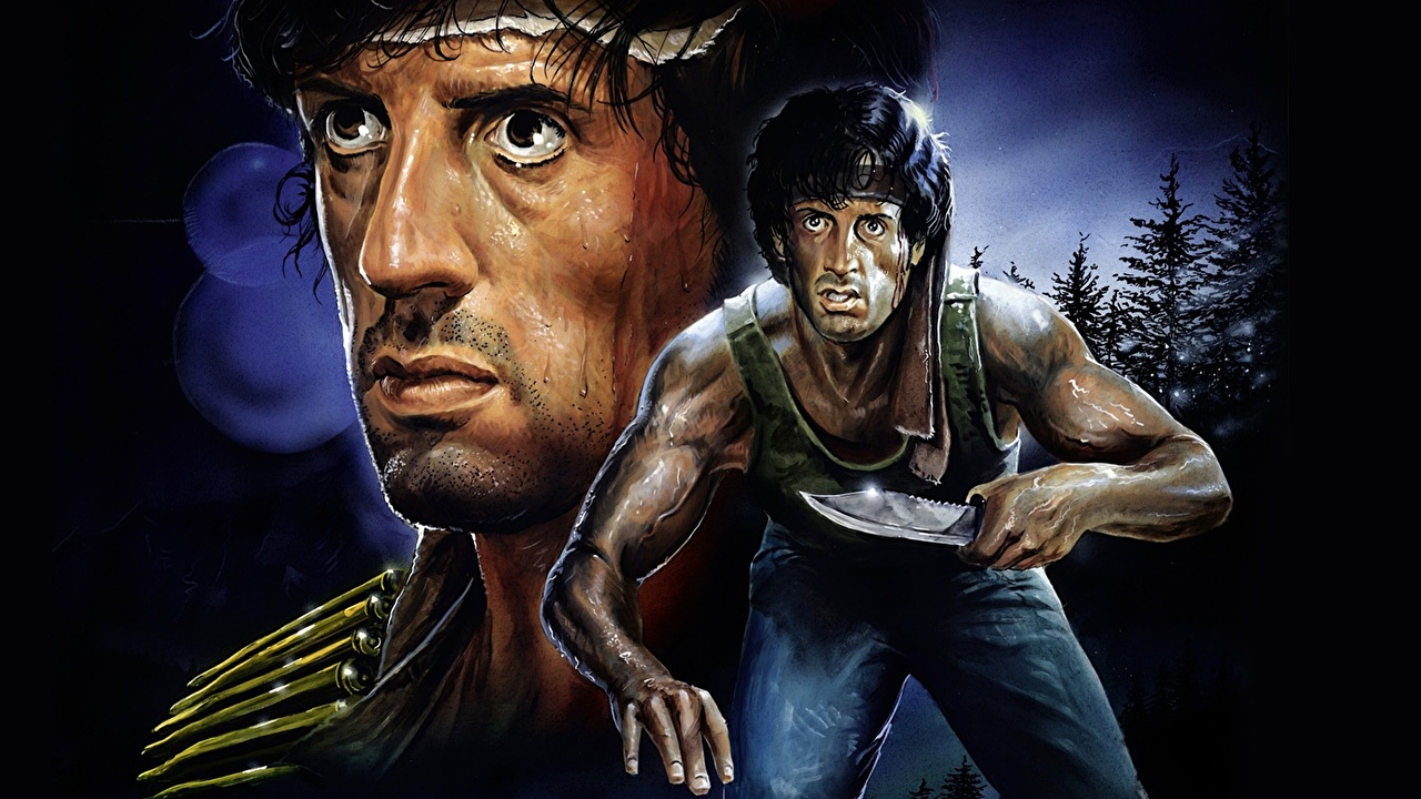 Hintergrundbilder Rambo Sylvester Stallone Krieger Messer Film