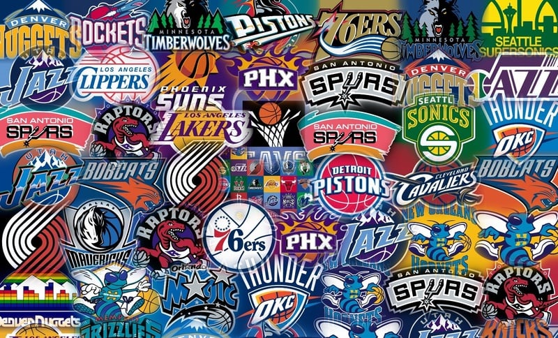 NBA Teams Logos Auto Collage   Everything about Basketball The NBA