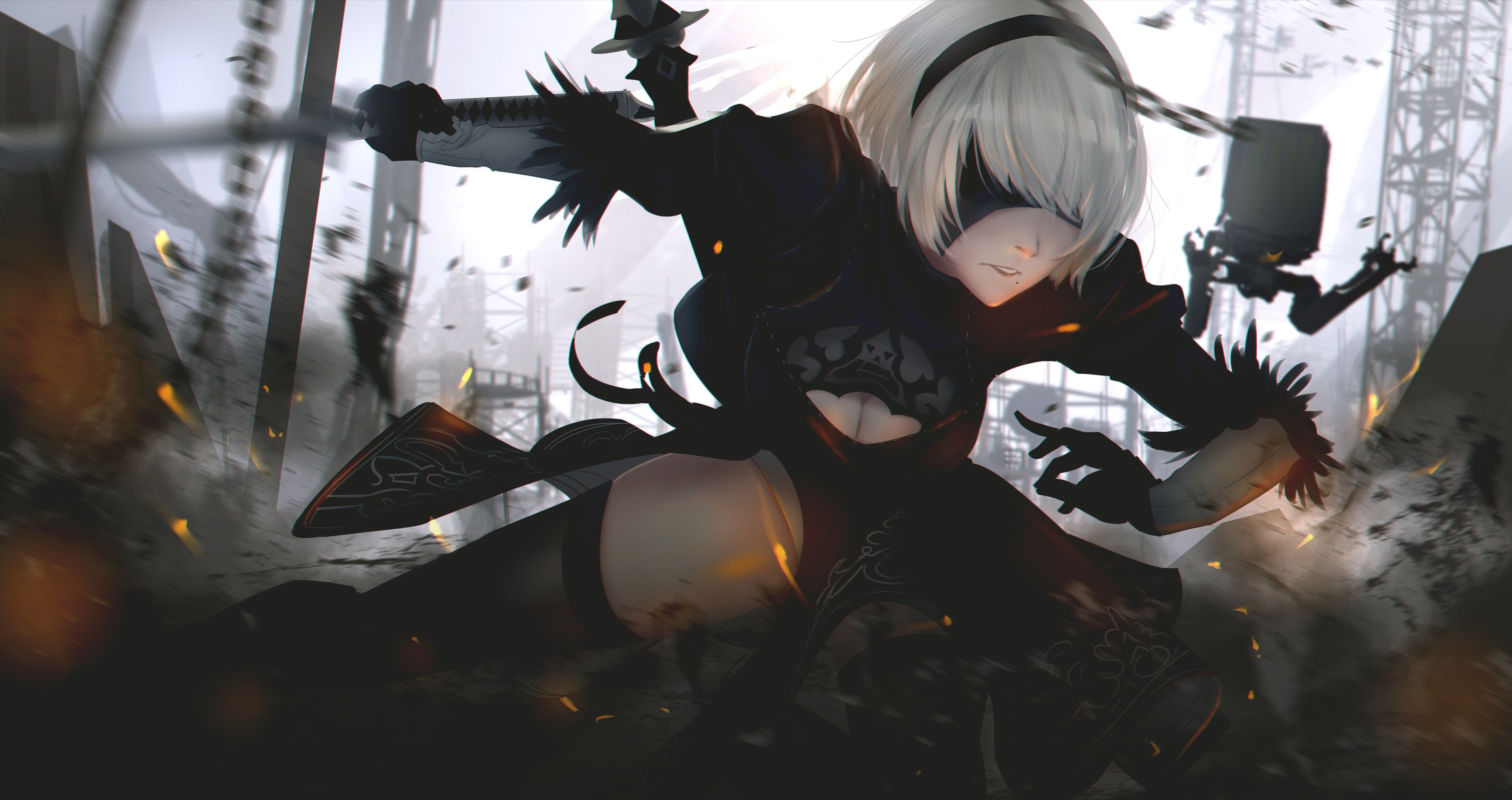 Nier Automata HD Desktop Background Wallpaper