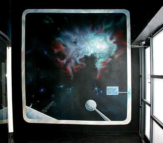 Nebula space viewing window approx 9ft x11ft 531x467