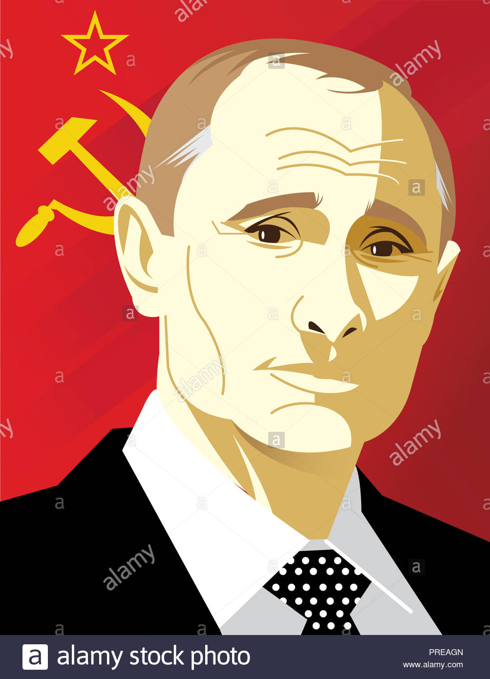 Free download Portrait of Vladimir Putin with russian flag in ...