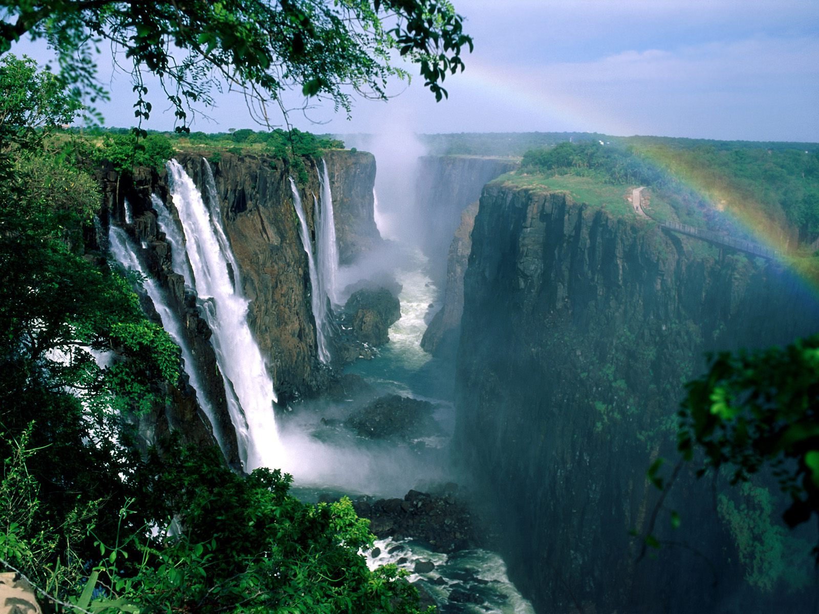 Victoria Falls HD Wallpaper Background Image