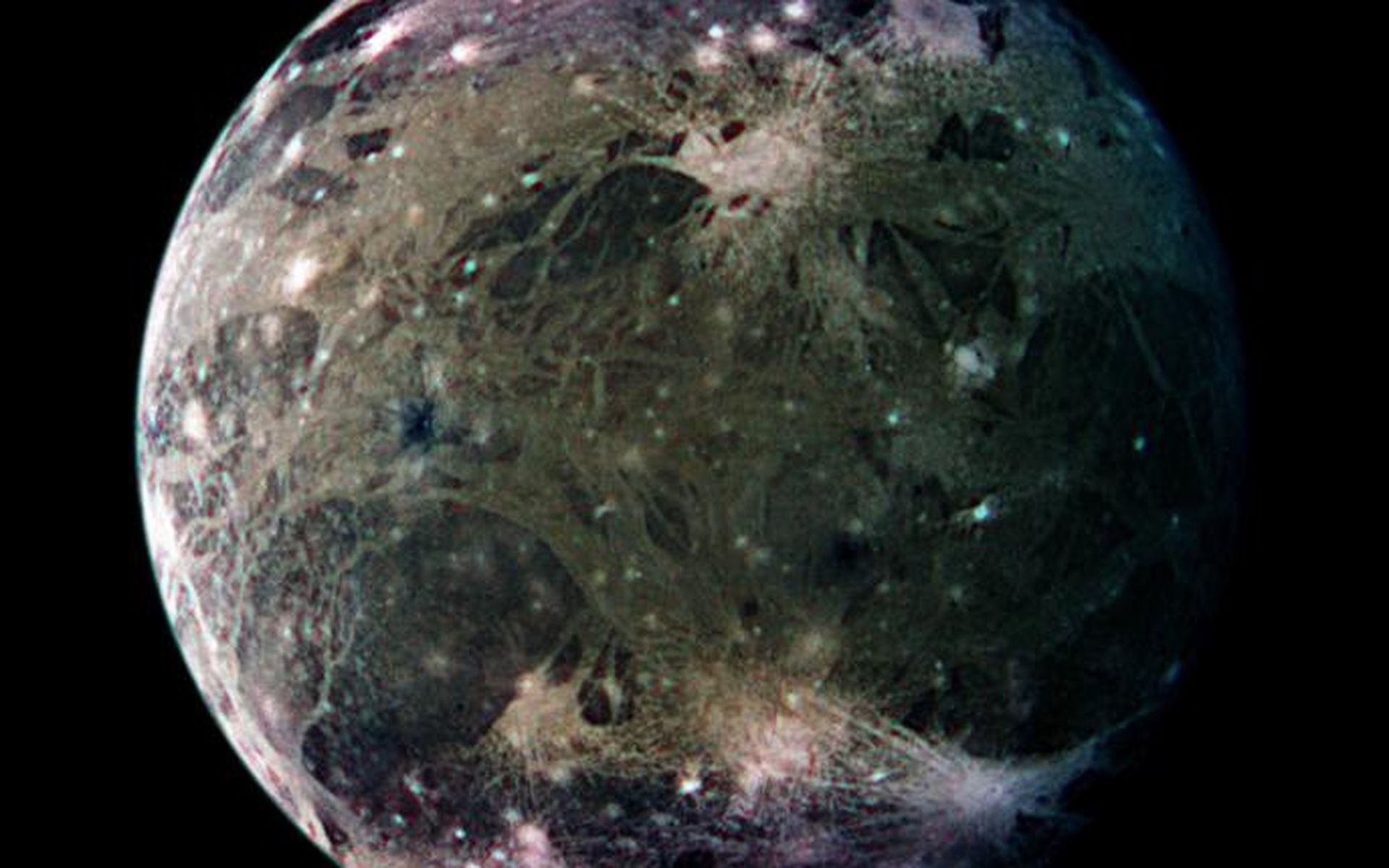 Space Image Ganymede S Trailing Hemisphere