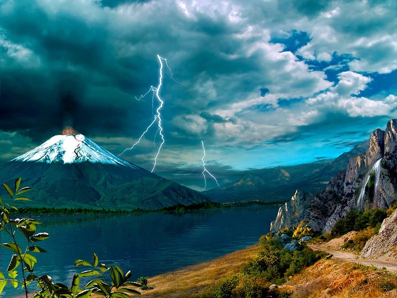 Software Active Volcano Screensaver Presents Realistic Nature
