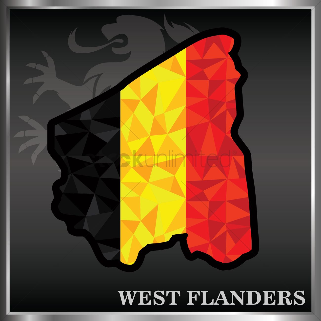 West Flanders Wallpaper Vector Image Stockunlimited