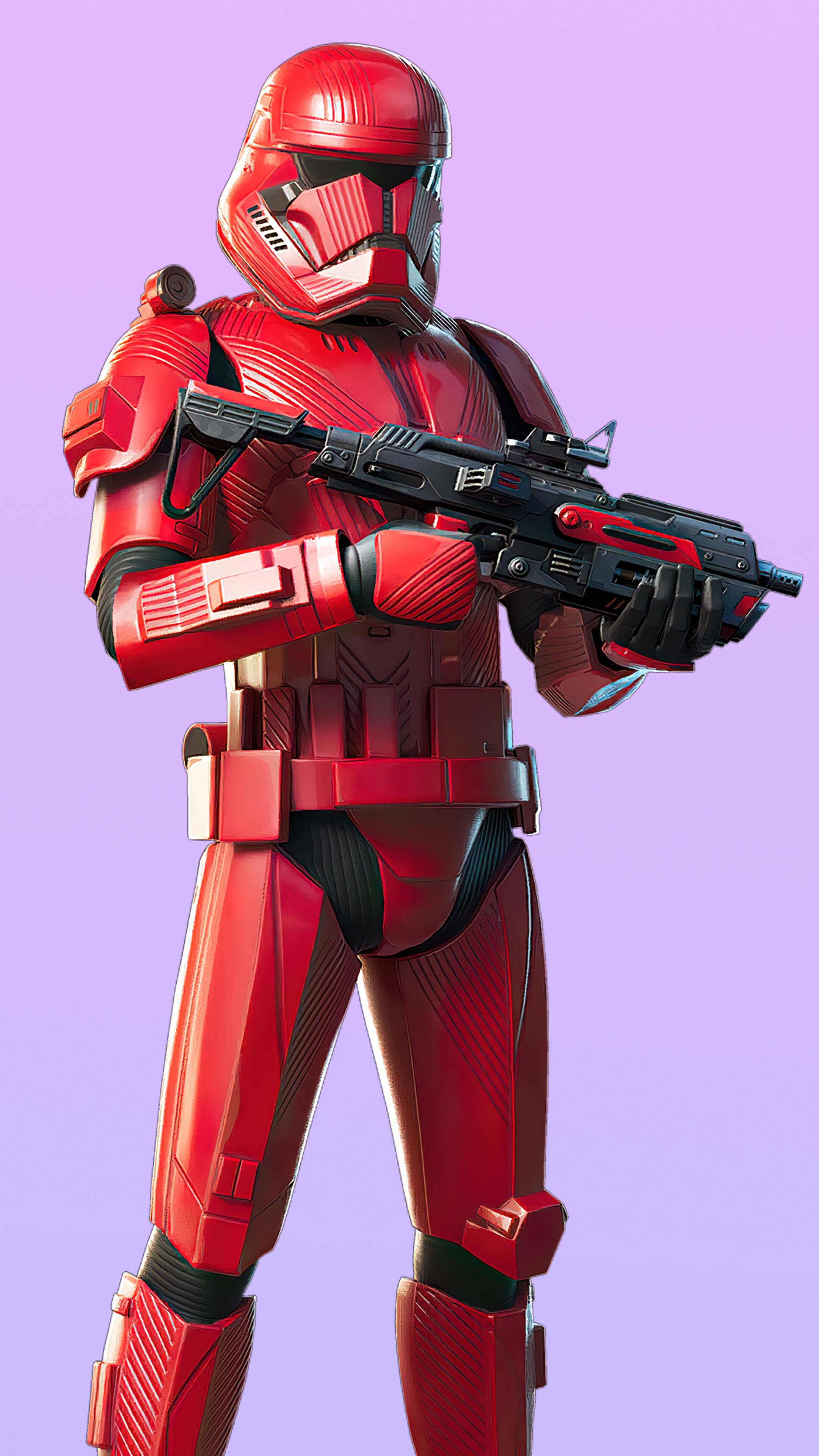 Purple Skull Trooper Wallpaper 4k