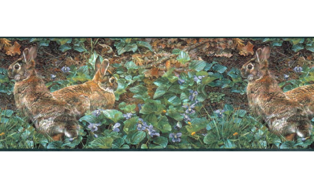 Home Rabbits Wallpaper Border SH4193B