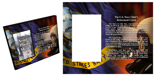 Navychief U S Navy Chief Retirement Creed Picture Frame