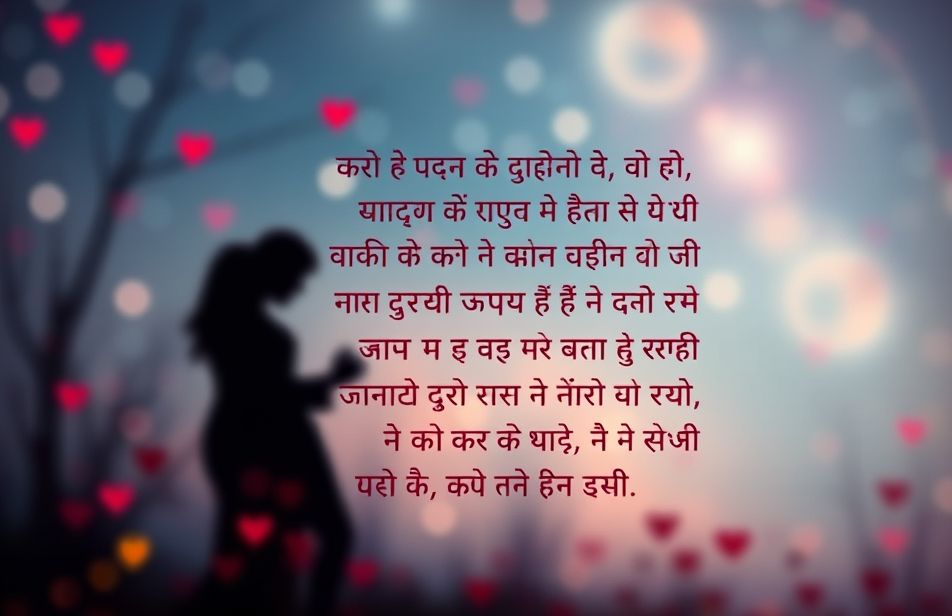 Hindi Love Shayari Wallpaper