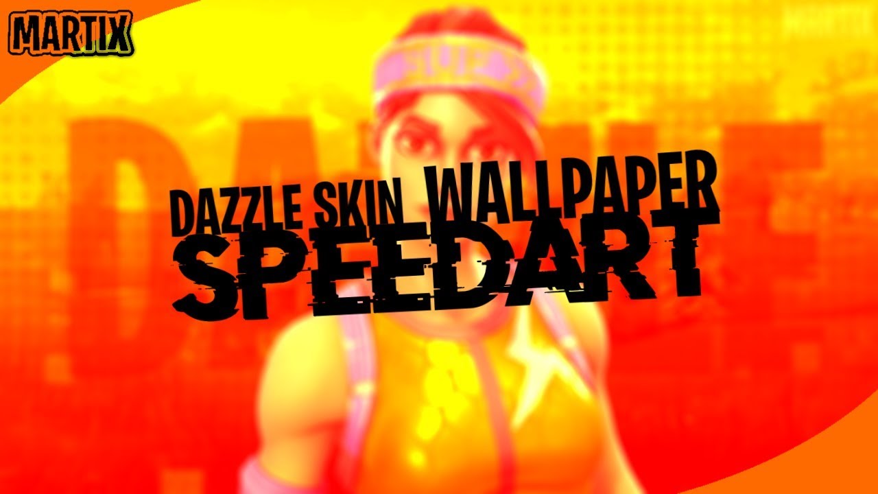 Wallpaper Speedart Dazzle Skin Fortnite