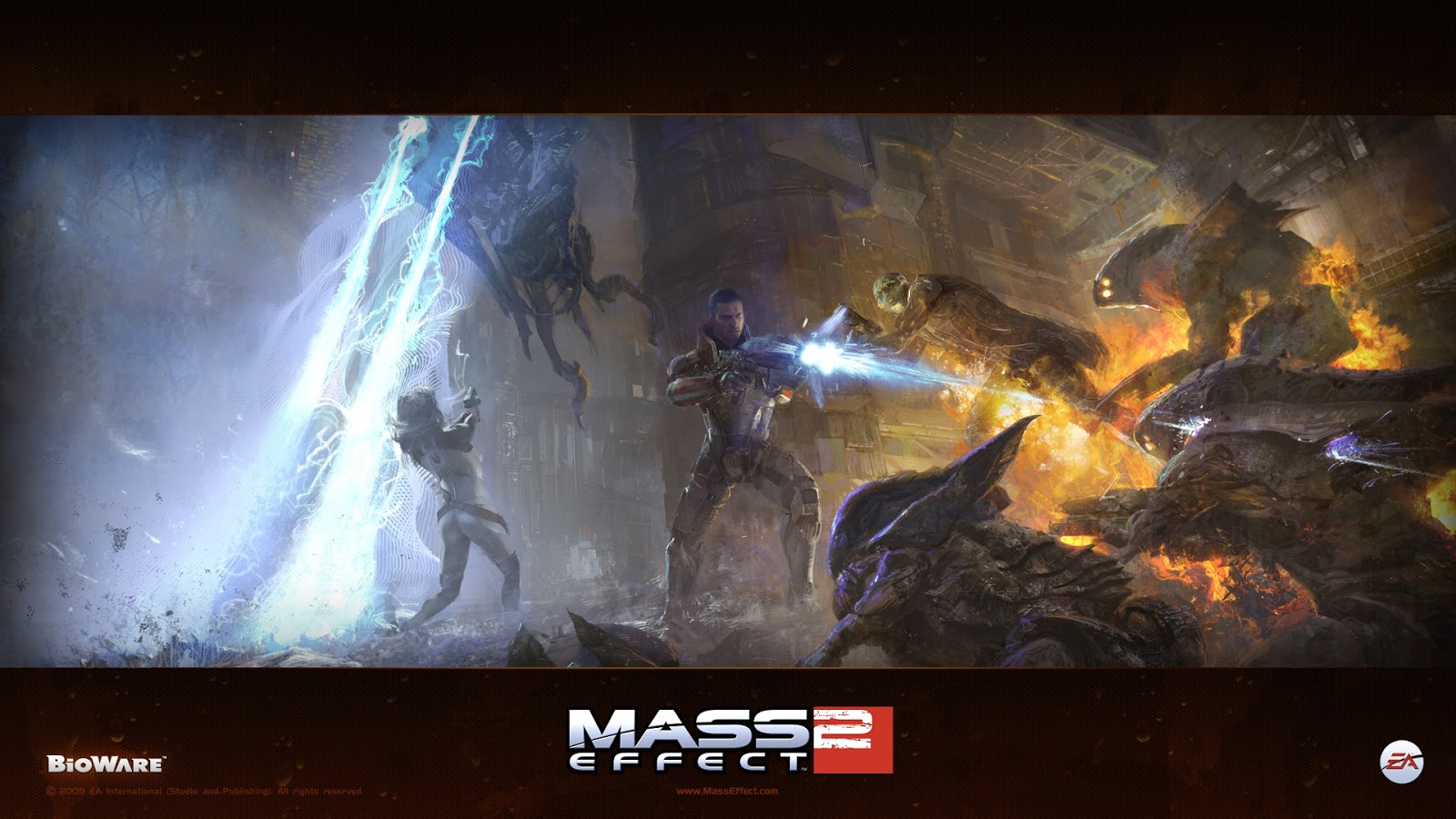 Mass Effect Shootout Game Image Full HD Desktop Wallpaper 1080p