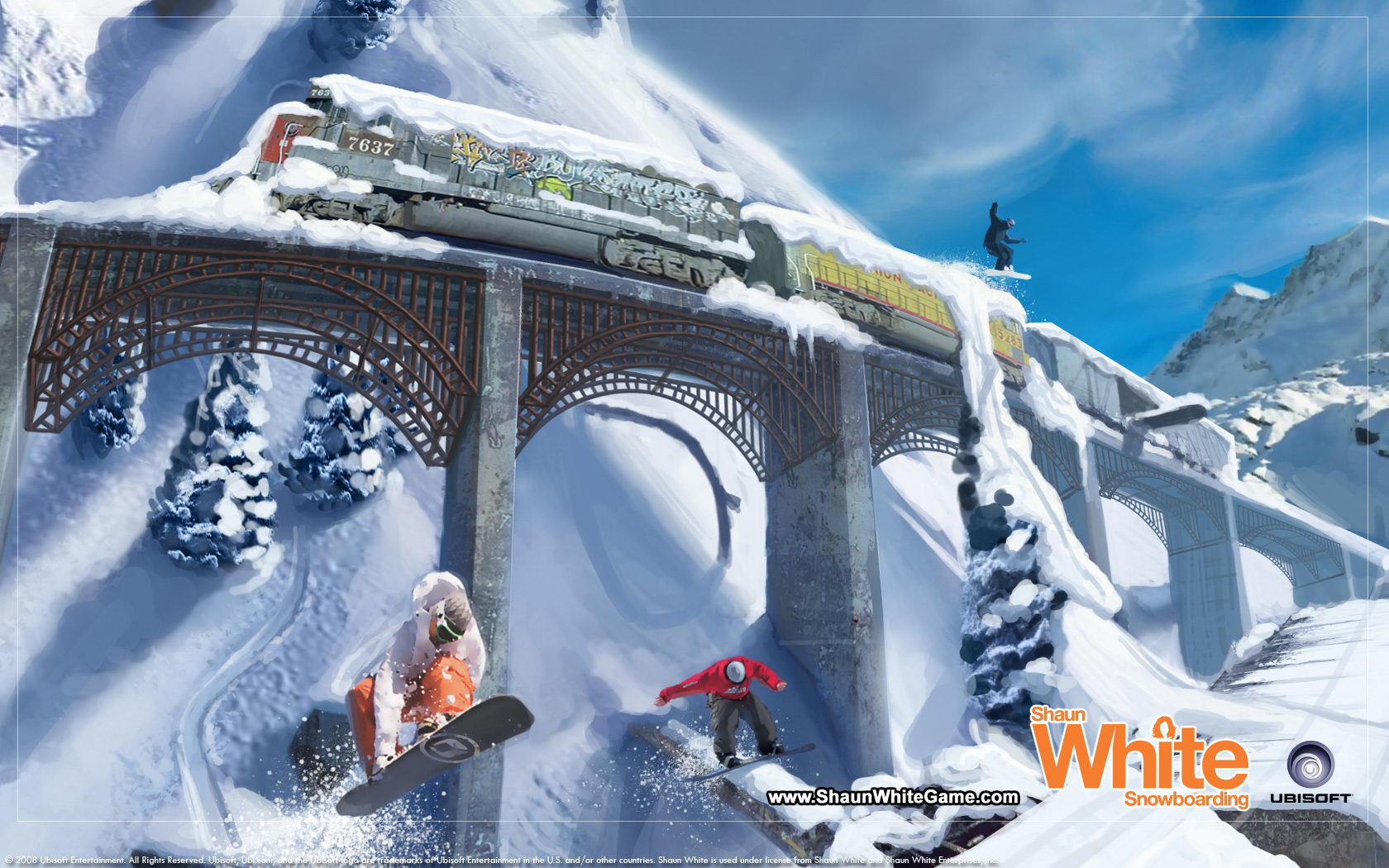 Leap Over The Train Shaun White Snowboarding