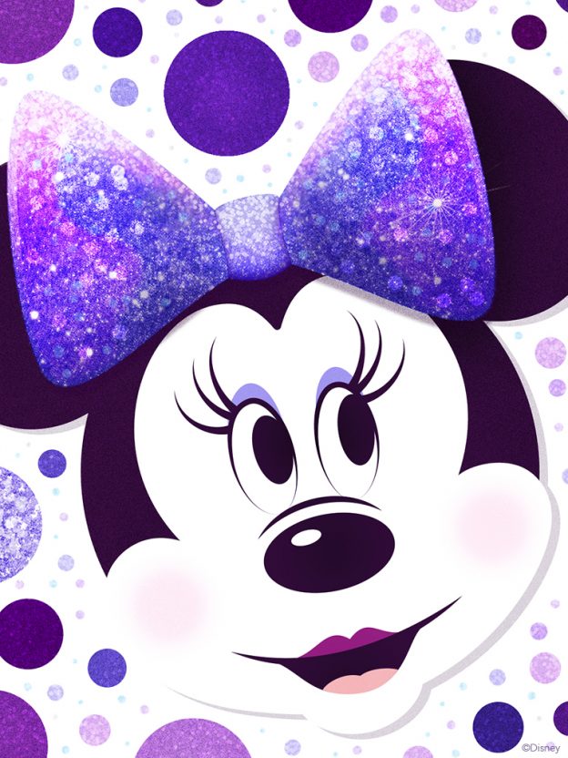 Minnie Mouse Purple Polka Dots Wallpaper iPhone Andriod Disney