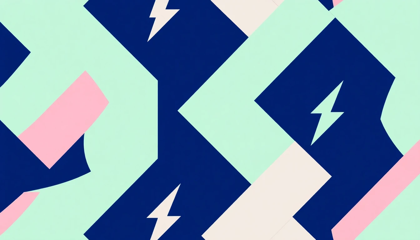 Preppy Lightning Bolt Wallpaper