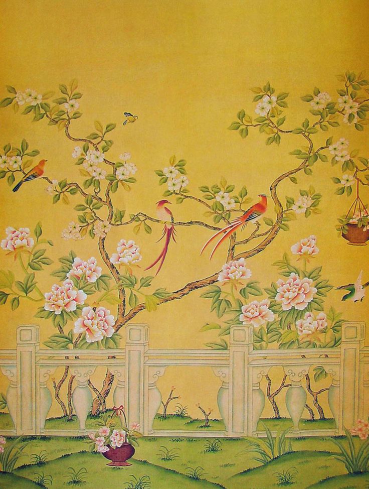 chinoiserie wallpaper 2015   Grasscloth Wallpaper 736x974