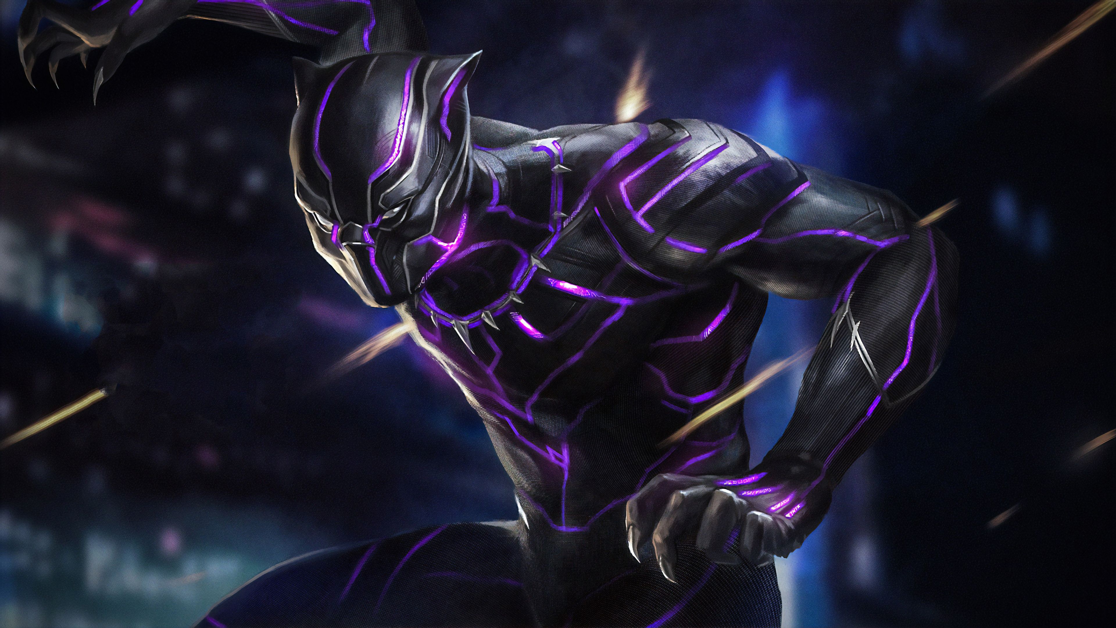 Black Panther New Superheroes Wallpaper HD