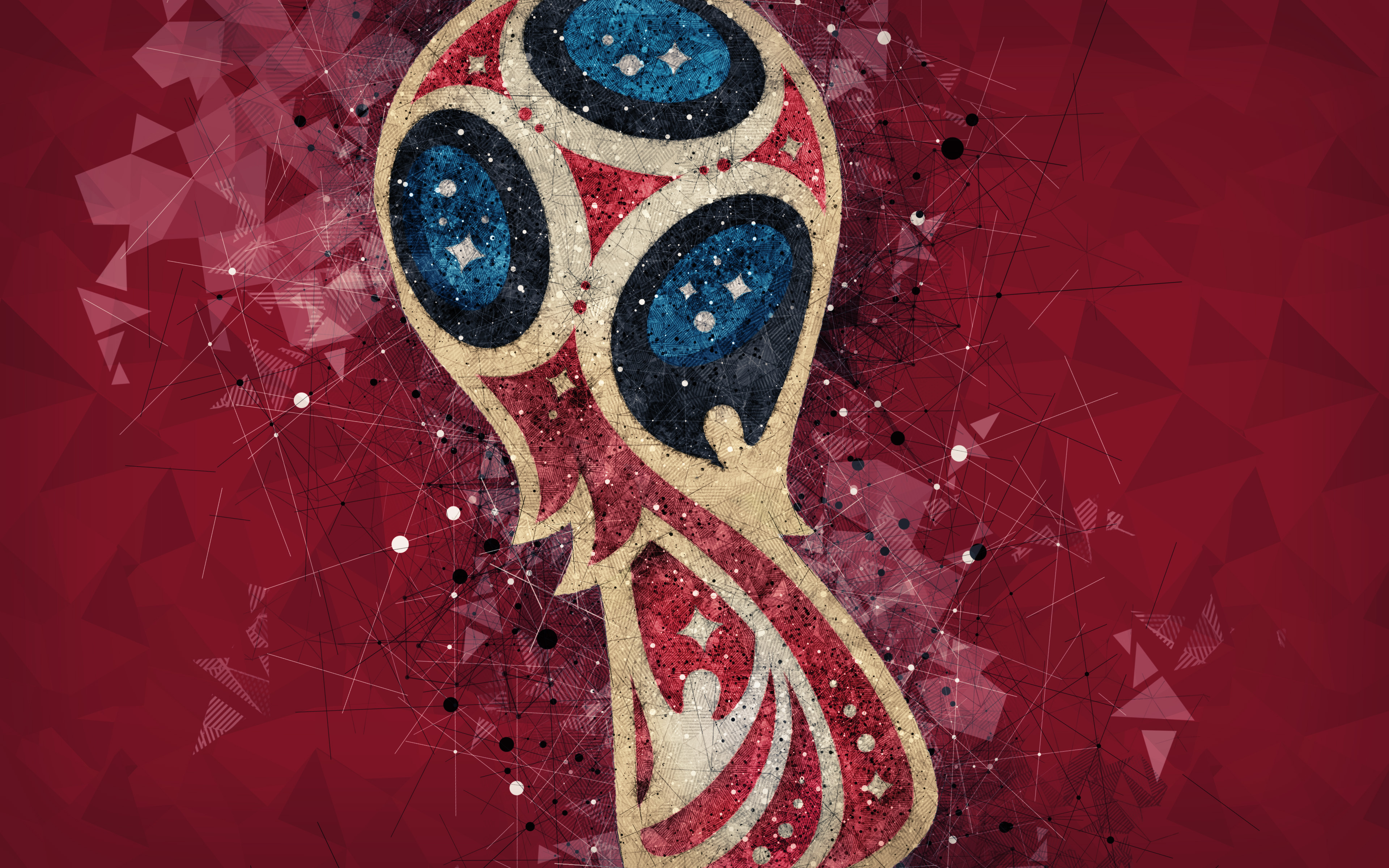 Fifa World Cup Russia Logo Wallpaper HD Sports 4k