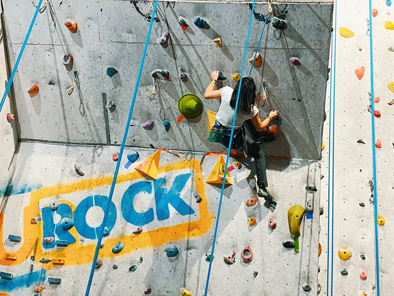 Rock Climbing Wall Wallpaper