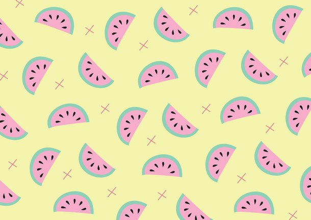 background, cute, girls, pink, tumblr, wallpaper, watermelon, yellow