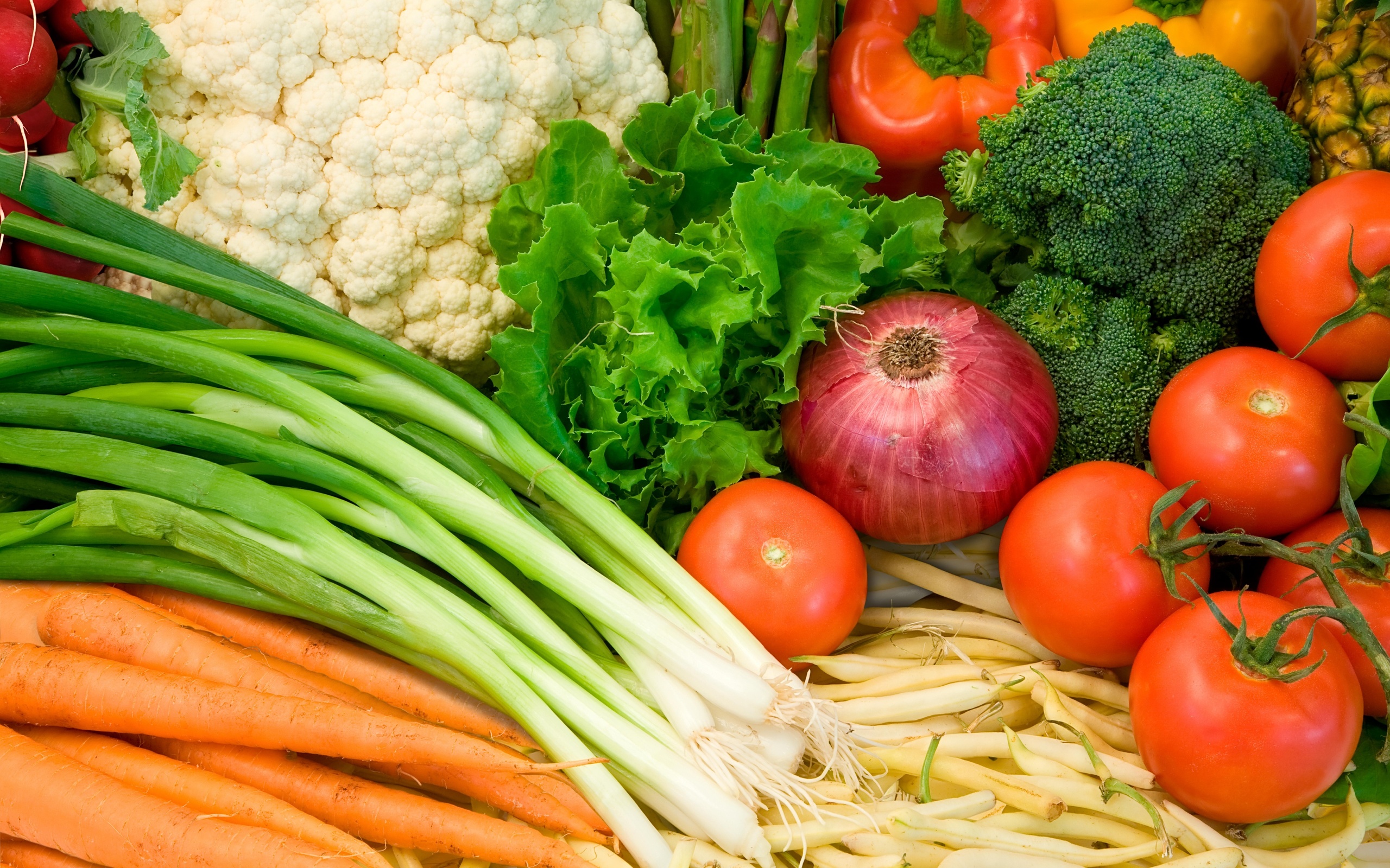 Vibrant Vegetable Medley Wallpaper