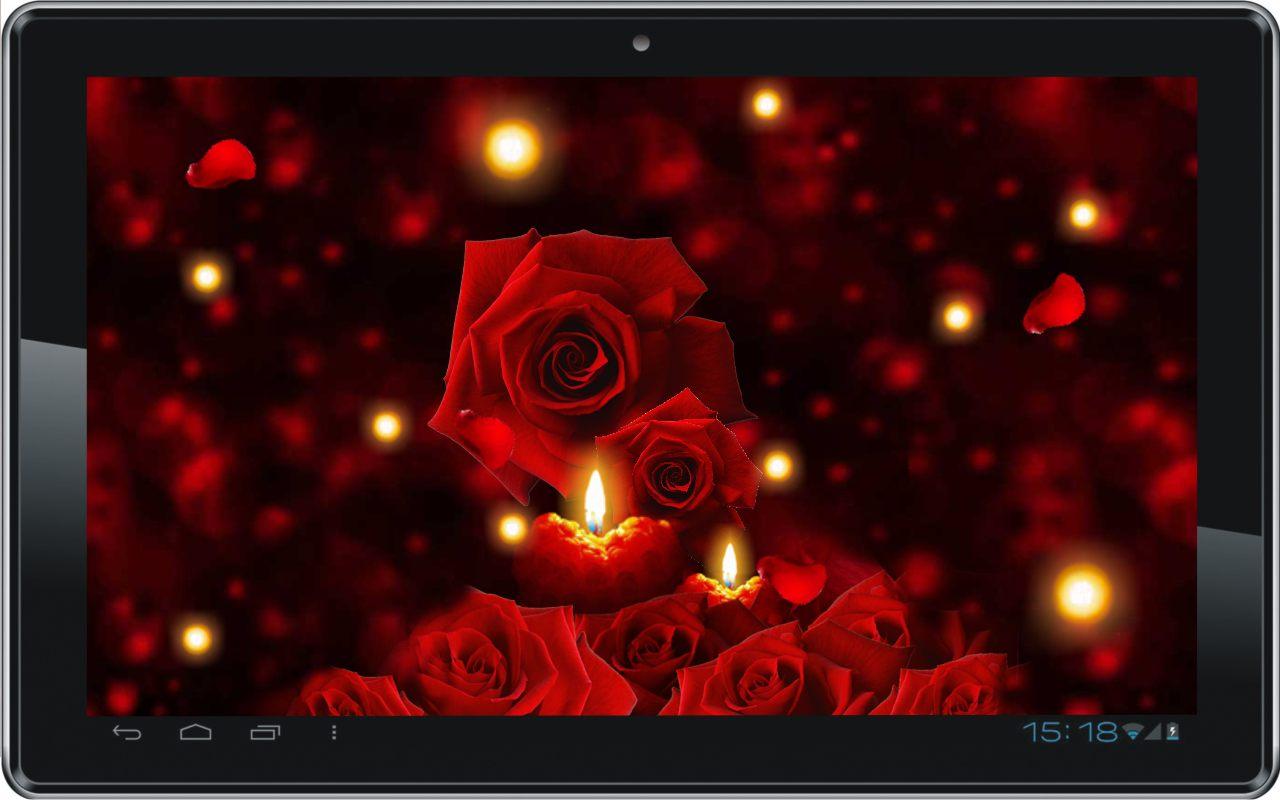 Candles Roses Live Wallpaper Android Apps On Google Play