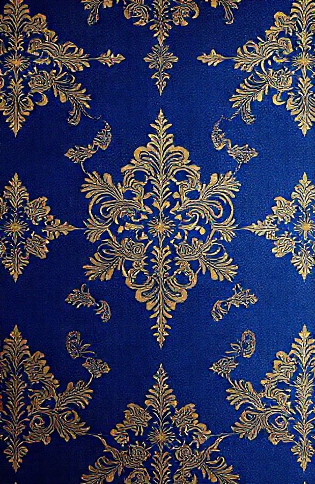 Royal Blue And Gold Wallpaper
