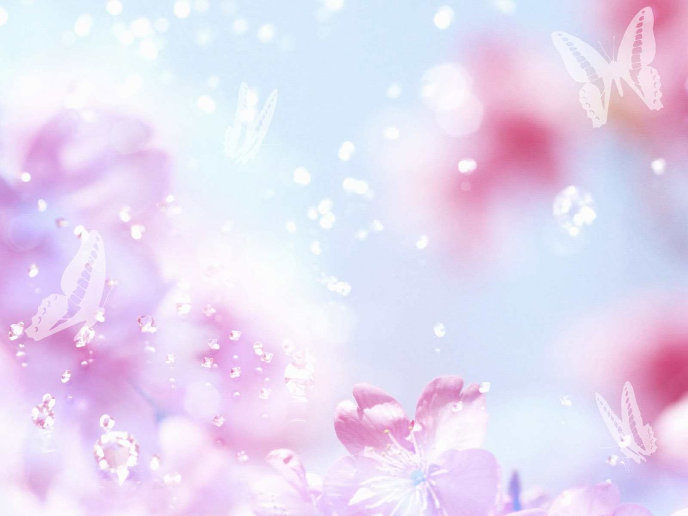 Beautiful flowers background 1400x1050 Wallpapers
