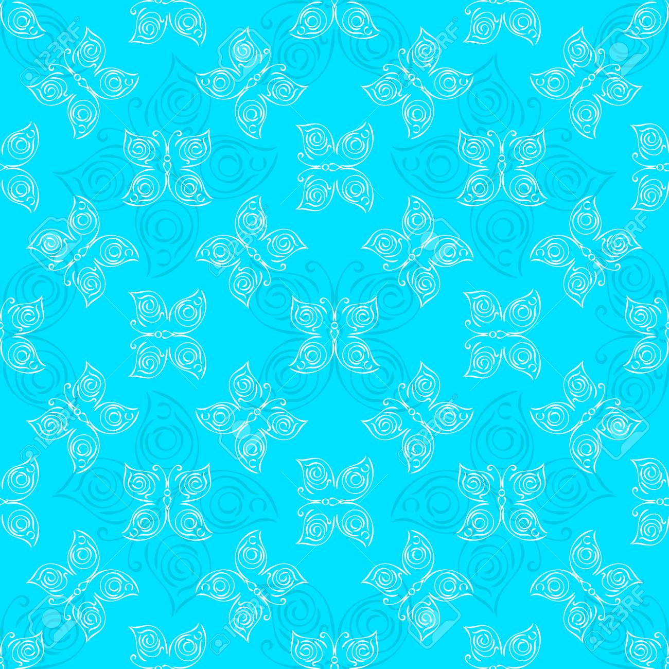 Butterfly Seamless Pattern Background Wallpaper Vector