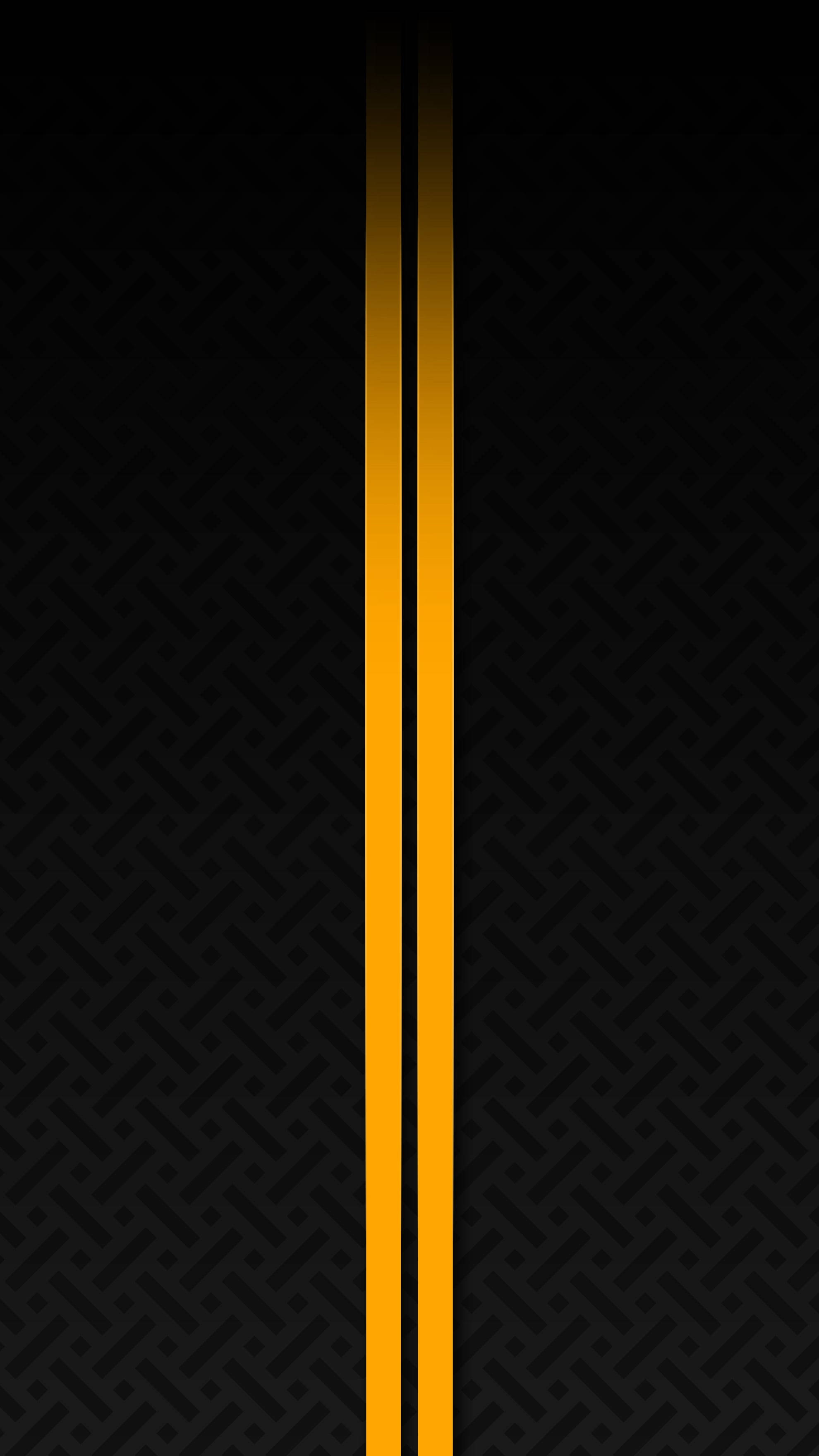 Yellow Lines Redmi Note Punch Hole Wallpaper