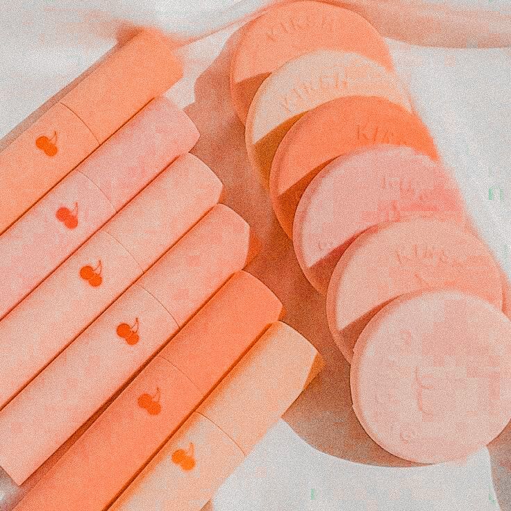 Coral Peach Colors Pink And Orange Aesthetic Wallpaper