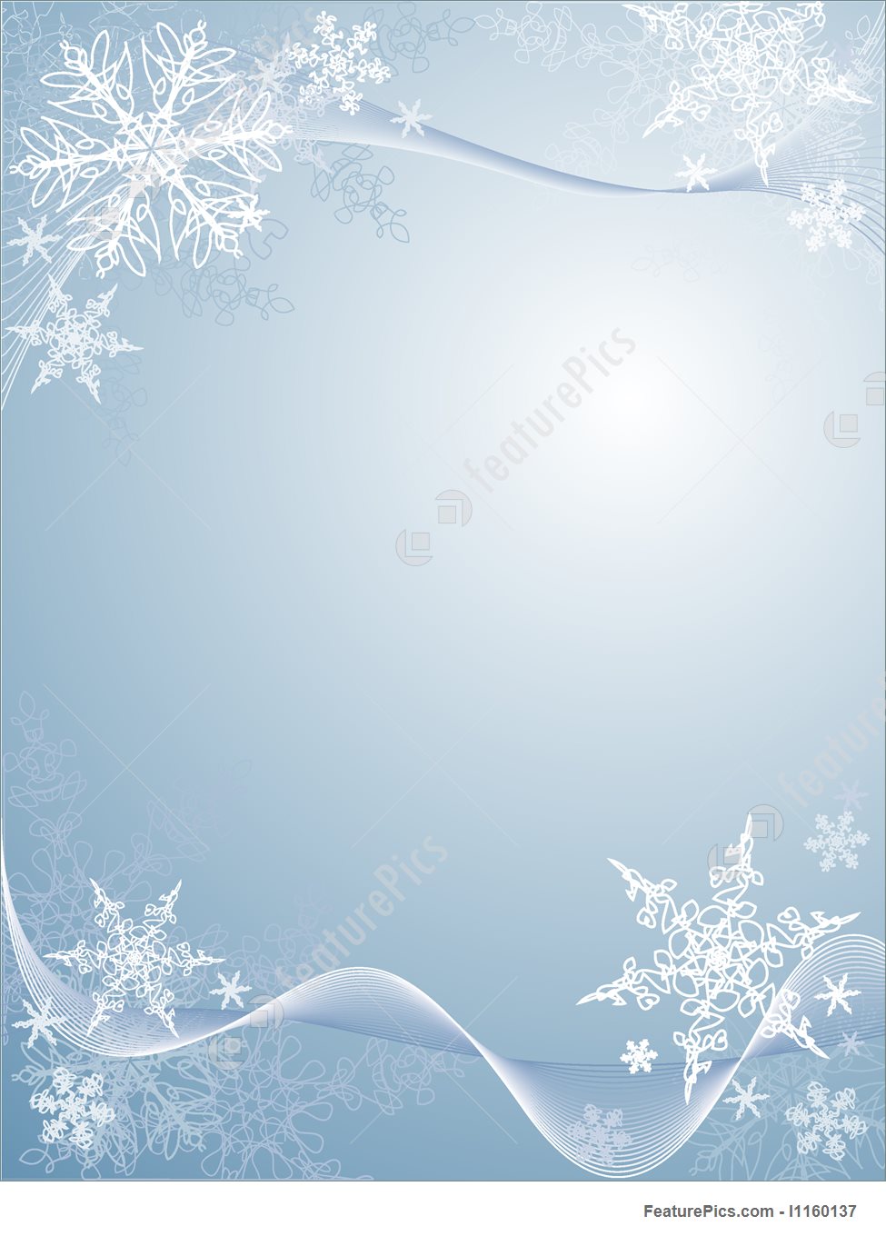 Snowflake Background Vertical