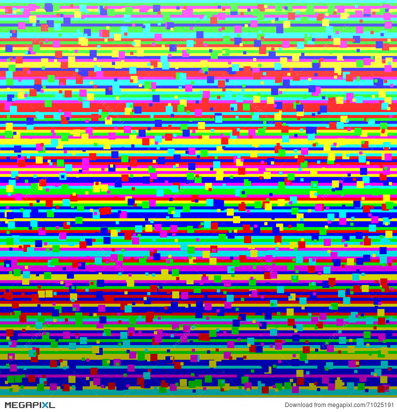 The Loss Of Television Signal Corrupted Image Digital