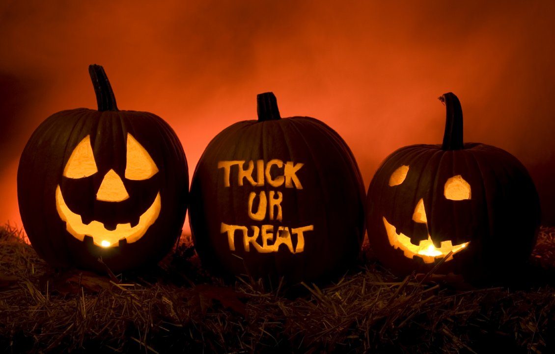 Trick Or Treat Happy Pumpkins Of Halloween Image