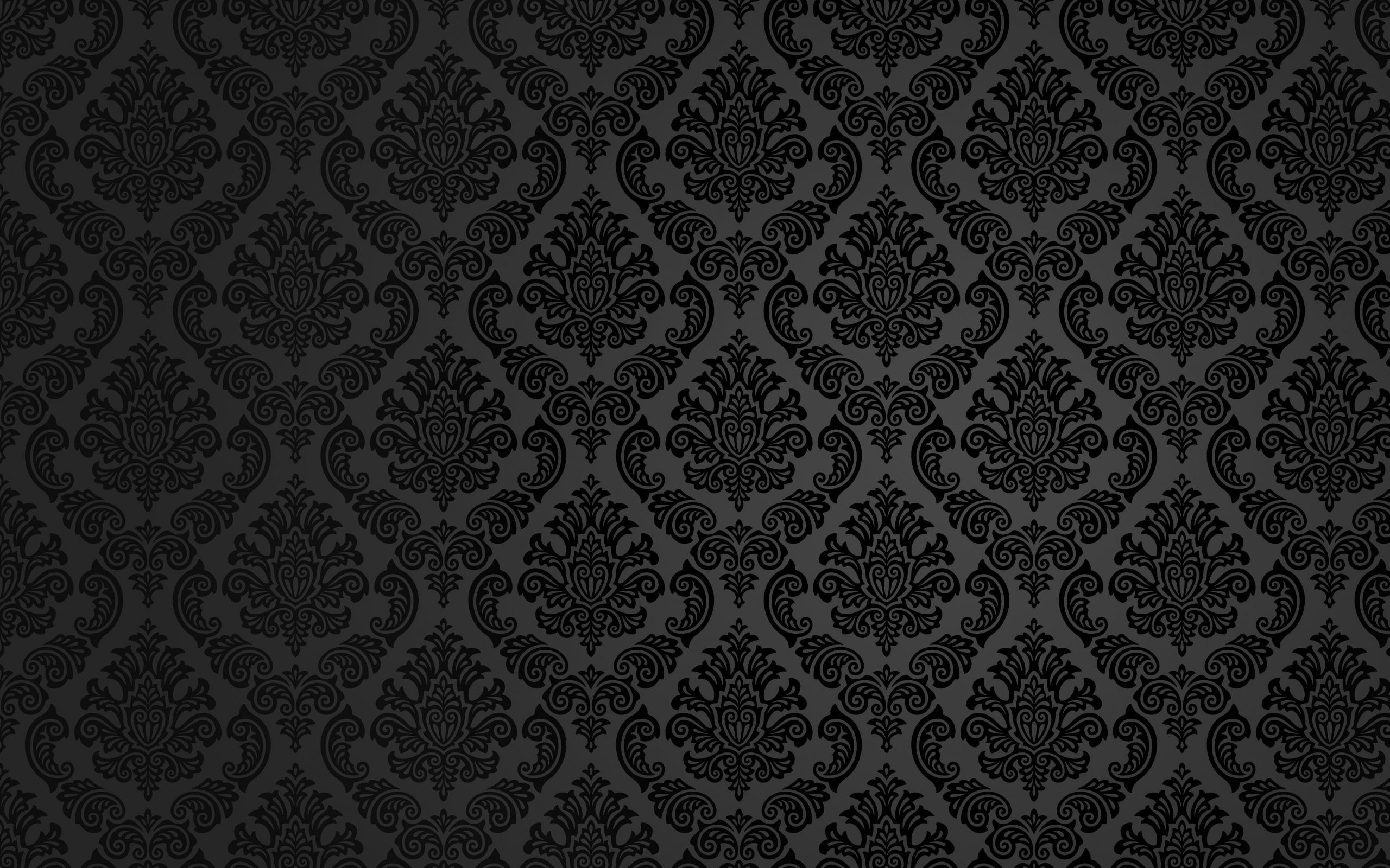 Black Damask Background Wallpaper HD