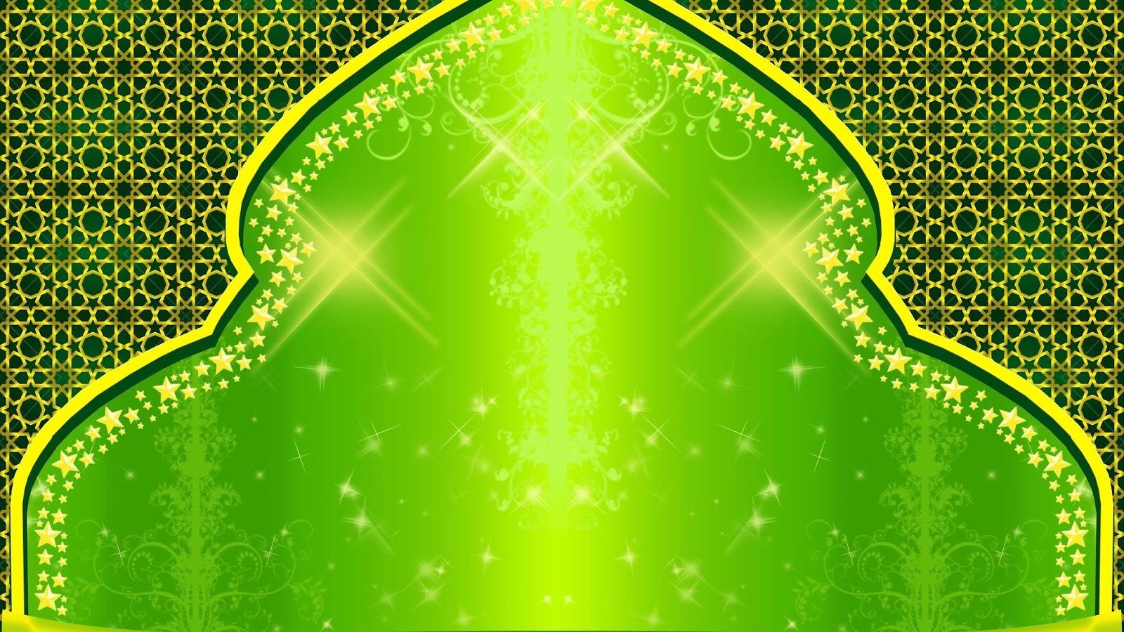 Green Islamic Background Desktop HD Wallpaper