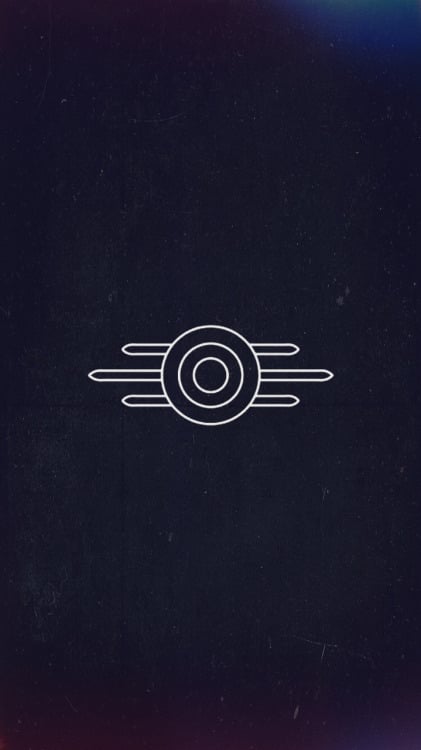 made a quick vault tec iphone wallpaper for all of you dwellers out