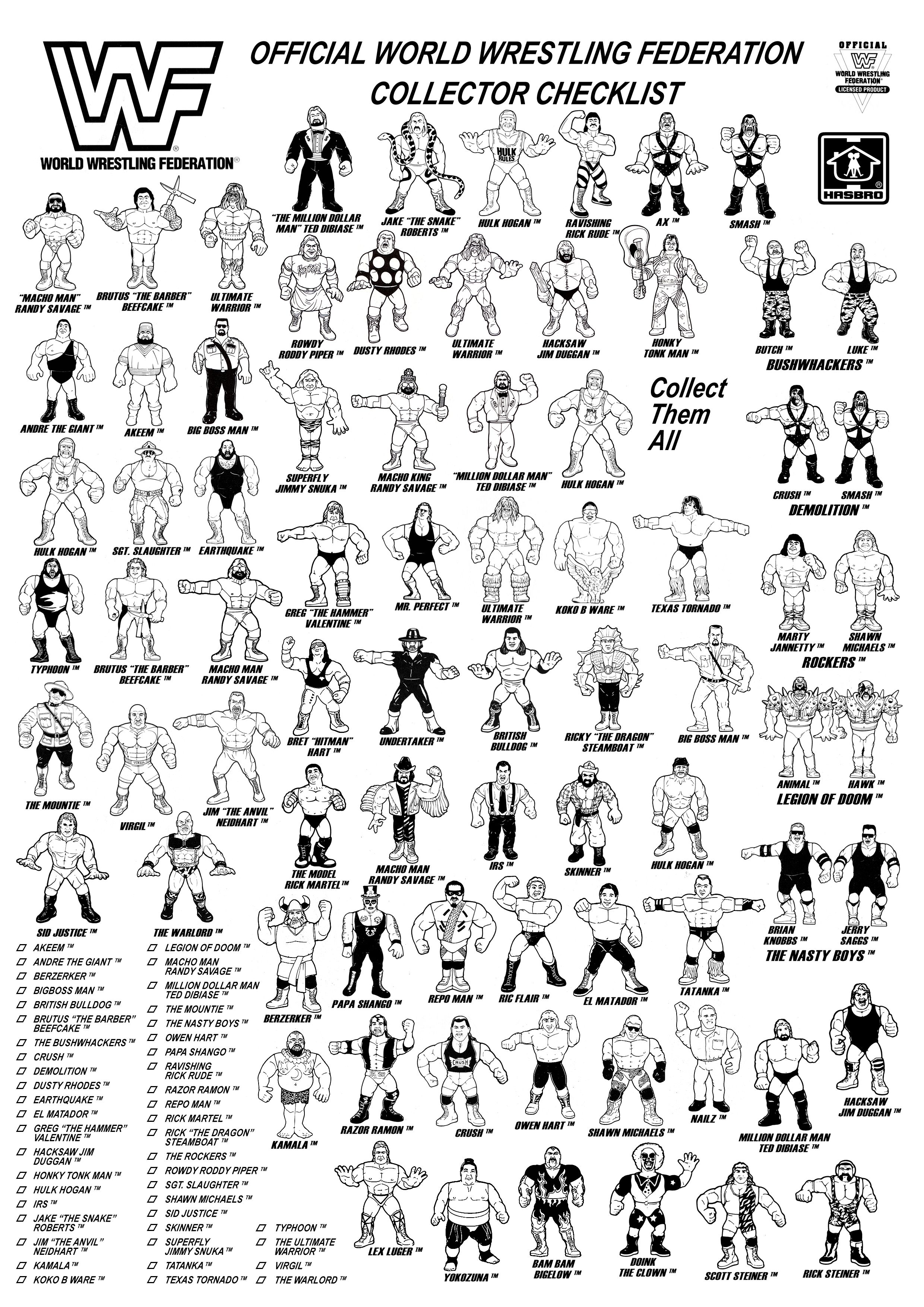 Hasbro Poster Wwf Wrestling Posters Wwe Action Figures