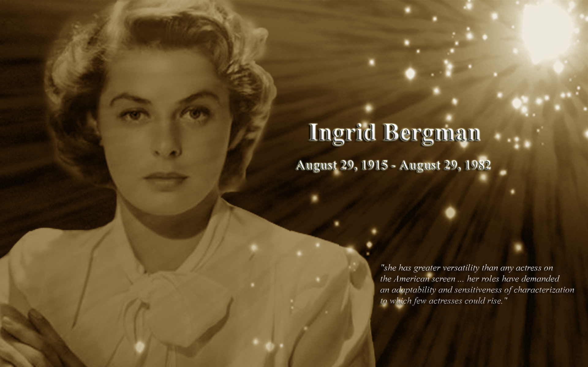 Pictures Of Ingrid Bergman Picture