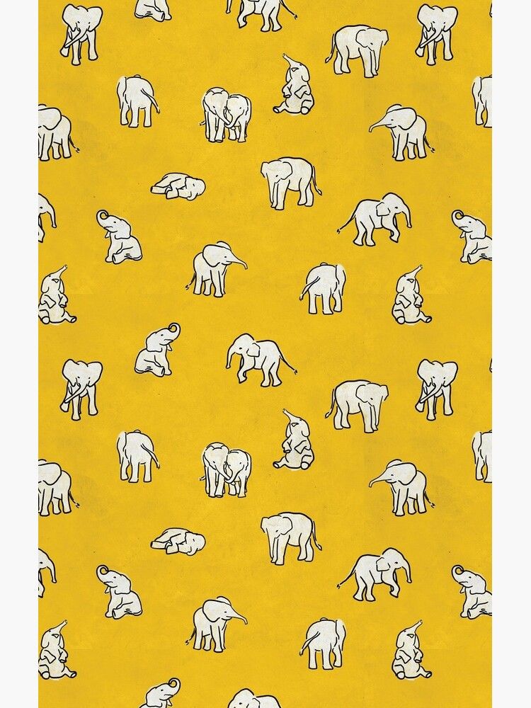 Indian Baby Elephants Yellow Case Elephant iPhone Background