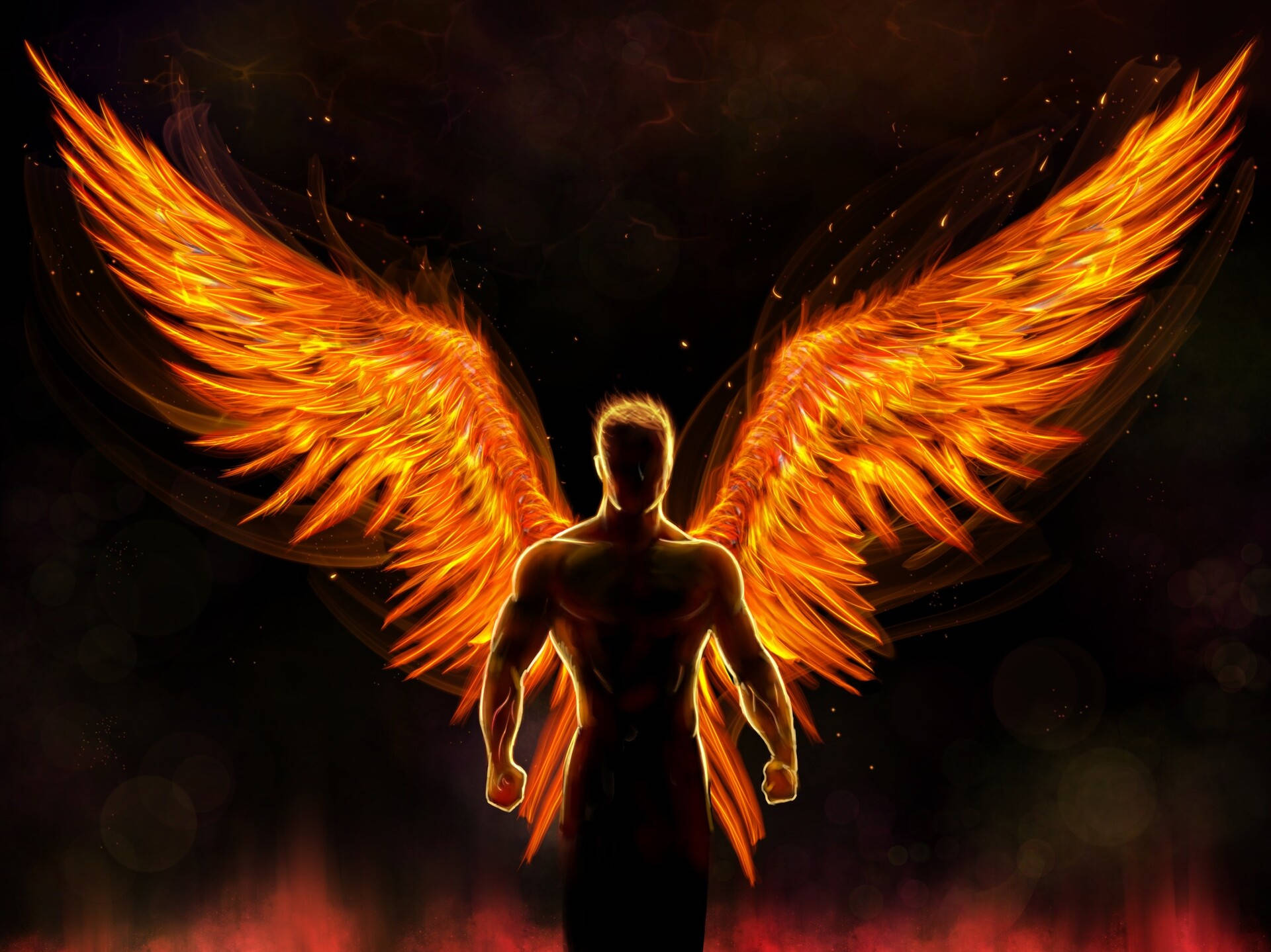 Fire Wings Wallpaper