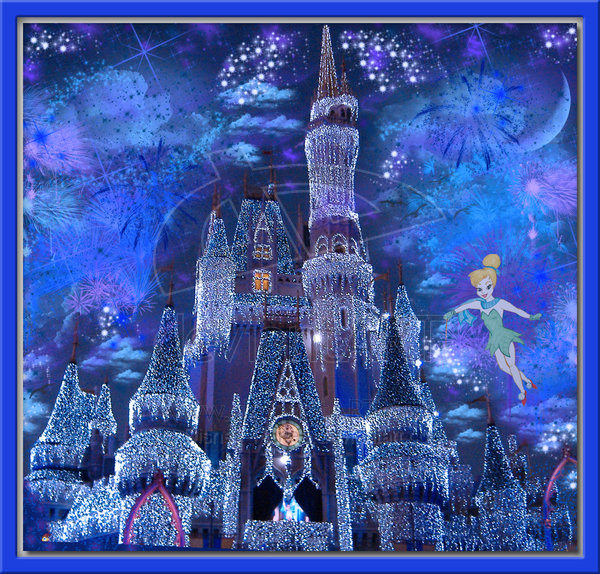 Disney Winter Wonderland Wallpaper Cyrstal Blue