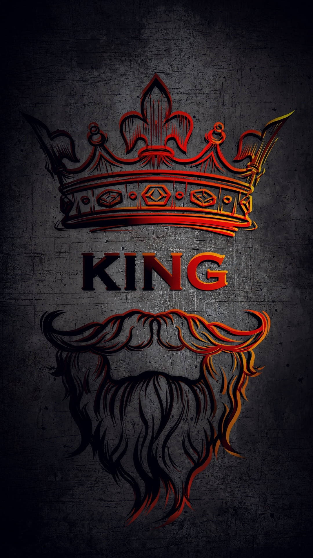 Beard King iPhone Wallpaper