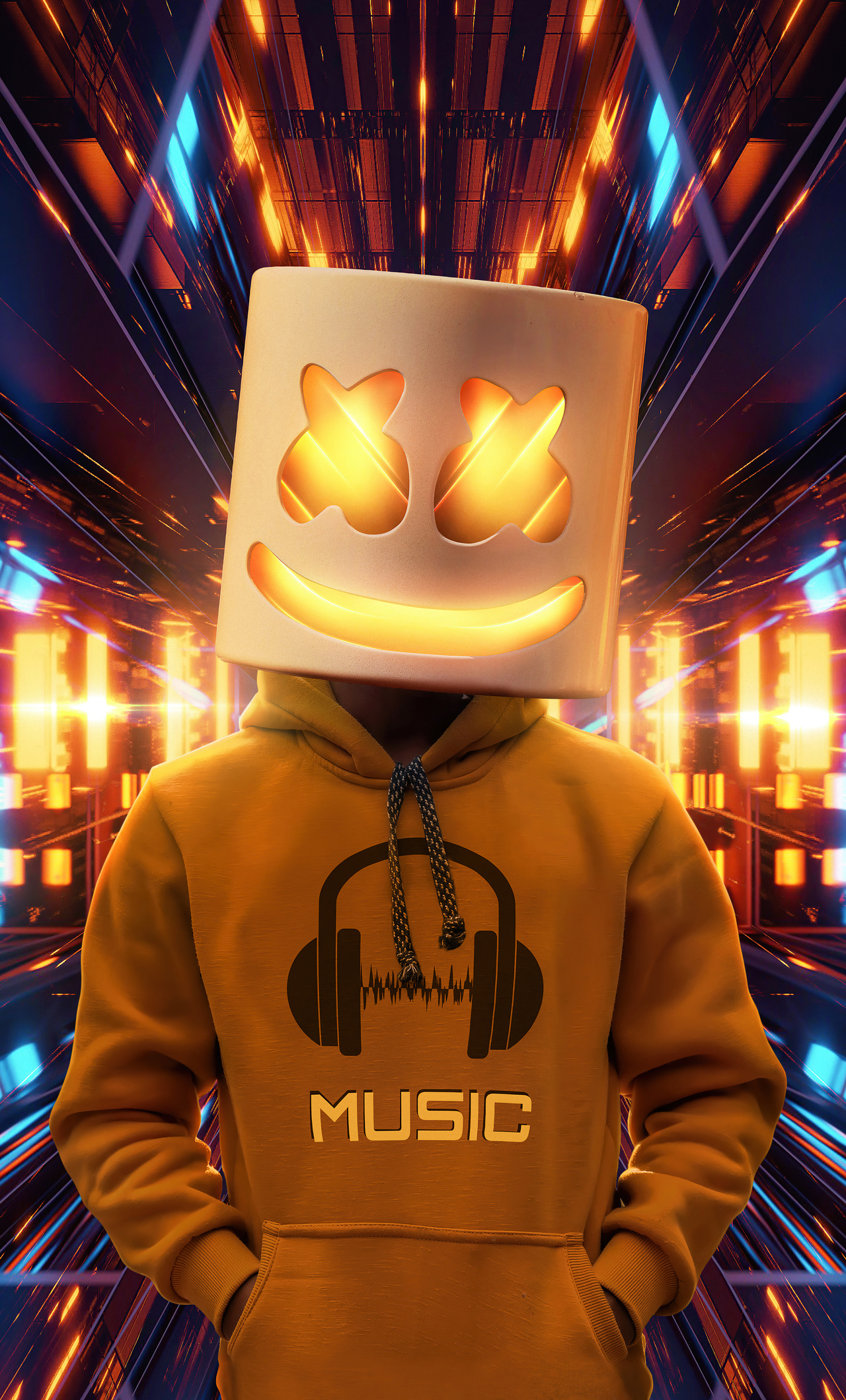 Gold Marshmello iPhone HD 4k Wallpaper Image Photos And Picture
