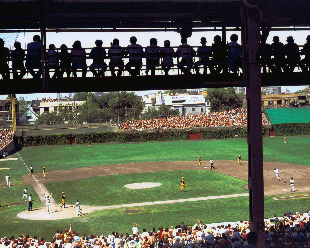 Chicago Cubs Background Catwalk At Wrigley Field